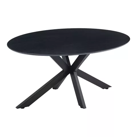 Τραπέζι Makrey pakoworld μαύρο mdf- μεταλλικά πόδια 160x90x75εκ