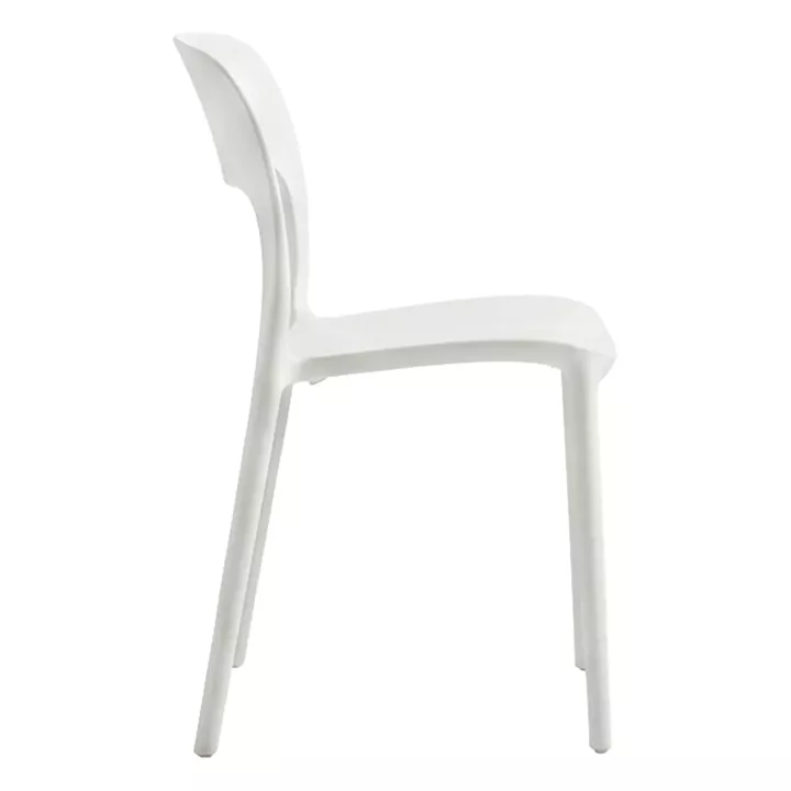 Zanna stackable chair pakoworld pp white 40x53x78cm