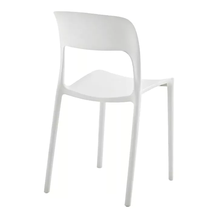 Zanna stackable chair pakoworld pp white 40x53x78cm