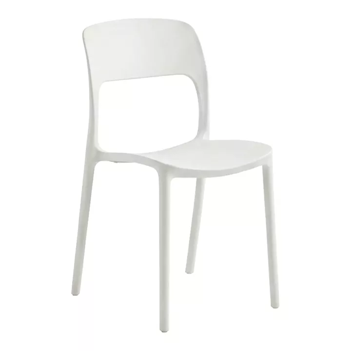 Zanna stackable chair pakoworld pp white 40x53x78cm
