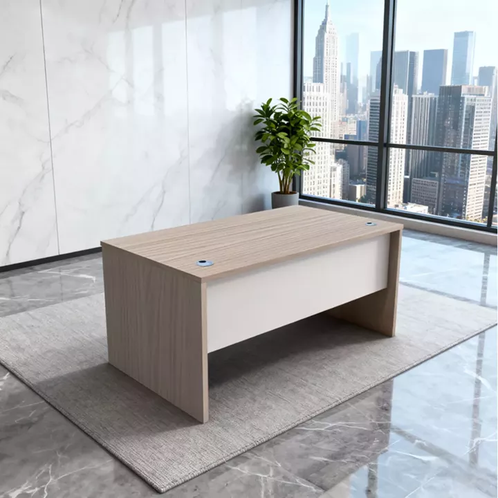 Armadi work desk pakoworld sonoma-white 150x75x75cm