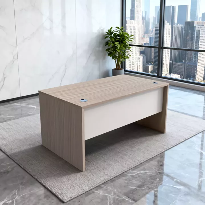Armadi work desk pakoworld sonoma-white 180x75x75cm
