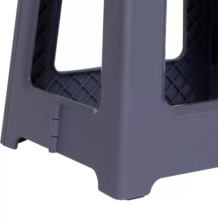 FOLDABLE POLYPROPYLENE STOOL SOLIS HM18392.01 GREY 30x25x30Hcm.