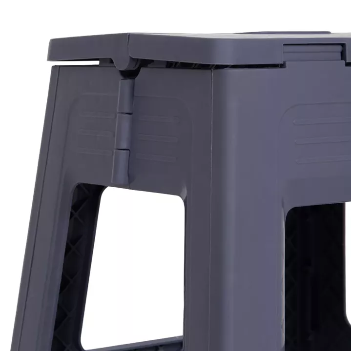 FOLDABLE POLYPROPYLENE STOOL SOLIS HM18392.01 GREY 30x25x30Hcm.