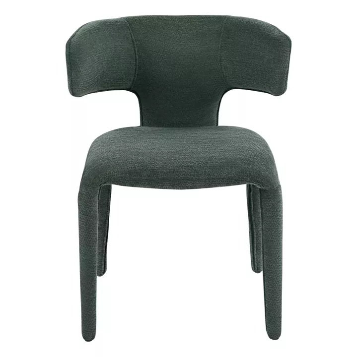DINING ARMCHAIR BIEN HM18361.04 GREEN FABRIC 49.5x55.5x76Hcm.