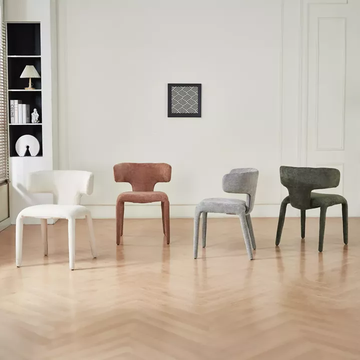 DINING ARMCHAIR BIEN HM18361.04 GREEN FABRIC 49.5x55.5x76Hcm.