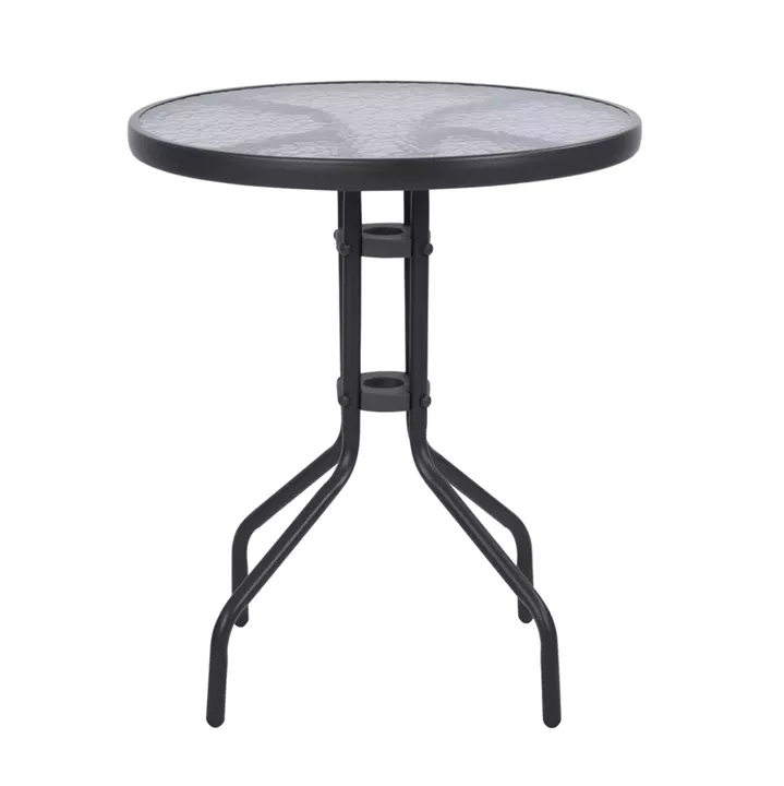OUTDOOR 3PCS DINING SET LIMA HM10879.01 METAL & P.E.RATTAN IN GREY (ROUND)