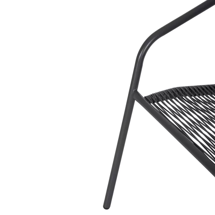 OUTDOOR 3PCS DINING SET LIMA HM10879.01 METAL & P.E.RATTAN IN GREY (ROUND)