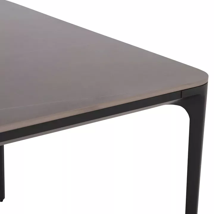 OUTDOOR DINING SET 9PCS STAD HM10865.01 GREY ALUMINUM-SINTERED STONE TOP-OLEFIN FABRIC