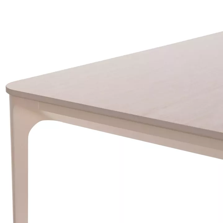 OUTDOOR DINING SET 9PCS STAD HM10865.02 BEIGE ALUMINUM & OLEFIN-WHITE SINTERED STONE TOP