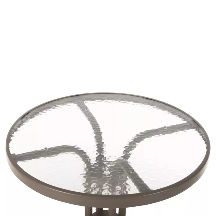 OUTDOOR 3PCS DINING SET LIMA HM10881.04 METAL & TEXTILENE IN CHAMPAGNE COLOR (ROUND)