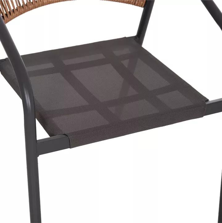 ΣΕΤ ΤΡΑΠΕΖΑΡΙΑΣ 5ΤΜΧ BRUNO HM10860.01 ΚΑΡΕΚΛΕΣ ΜΕΤΑΛΛΙΚΕΣ & ΤΡΑΠΕΖΙ 140x80εκ ΓΚΡΙ