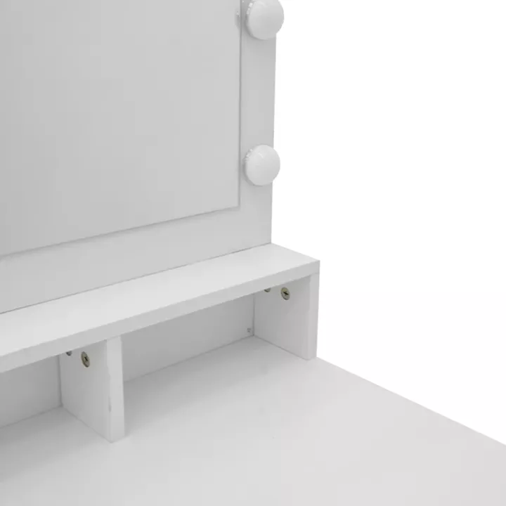 Τουαλέτα κρεβατοκάμαρας Vanity pakoworld με led λευκό 80x40x140εκ