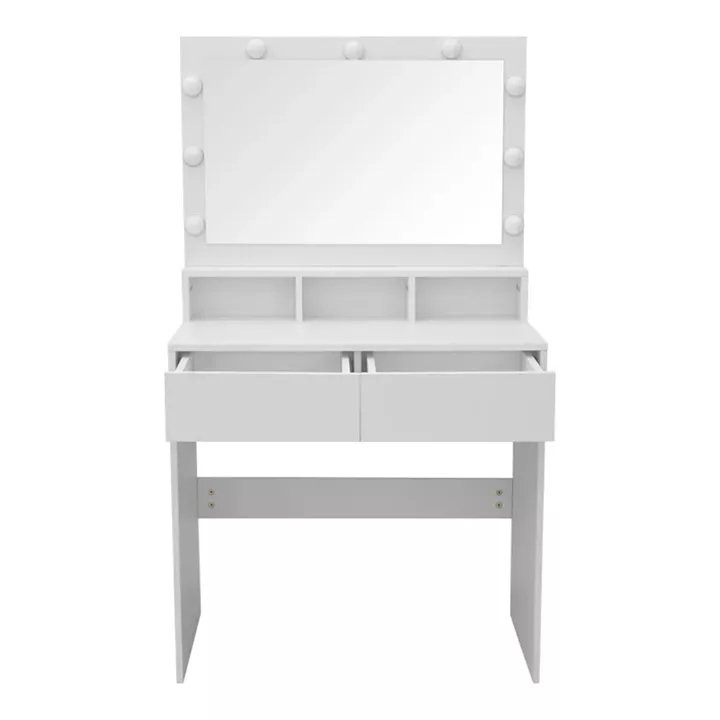 Τουαλέτα κρεβατοκάμαρας Vanity pakoworld με led λευκό 80x40x140εκ