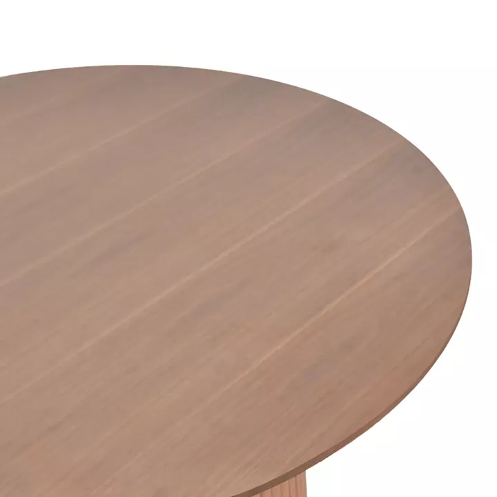 Τραπέζι σαλονιού Opols pakoworld mdf καρυδί Φ90x42εκ