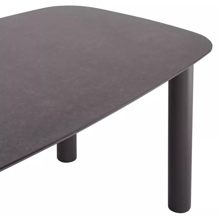 OUTDOOR DINING SET 7PCS SHANKS HM10909.01 ALUMINUM & OLEFIN CUSHION COVERS---GREY
