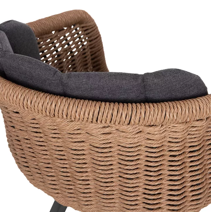 OUTDOOR DINING SET 7PCS VICTUS HM10862.01 GREY ALUMINUM-SINTERED STONE-OLEFIN--WICKER