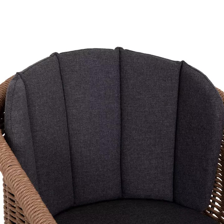 OUTDOOR DINING SET 7PCS VICTUS HM10862.01 GREY ALUMINUM-SINTERED STONE-OLEFIN--WICKER
