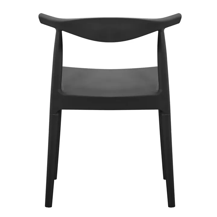 OUTDOOR DINING CHAIR ALOR HM6624.02 POLYPROPYLENE IN BLACK 47x55x74.5Hcm.