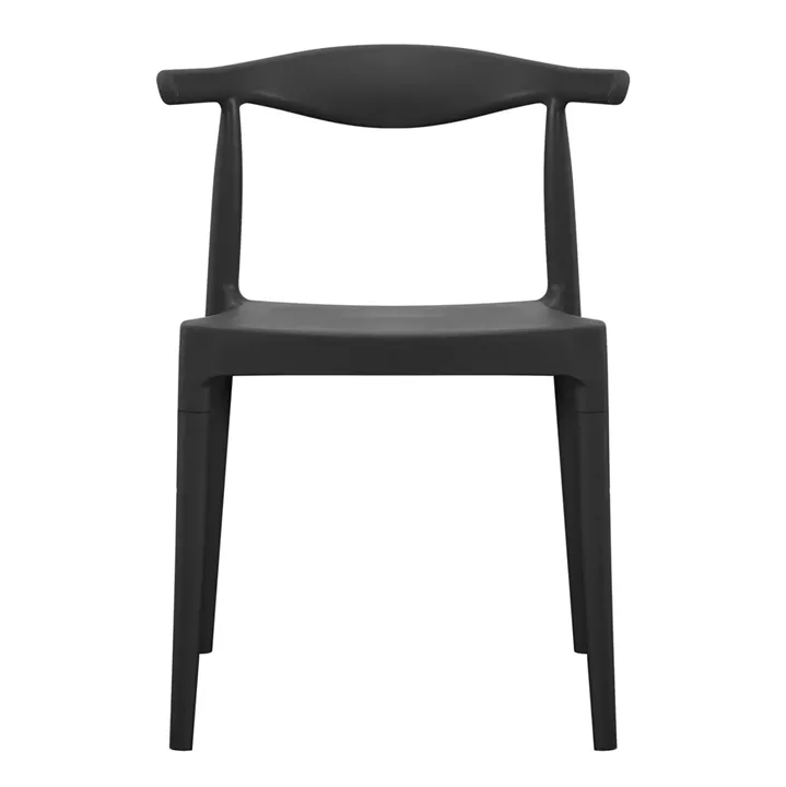 OUTDOOR DINING CHAIR ALOR HM6624.02 POLYPROPYLENE IN BLACK 47x55x74.5Hcm.