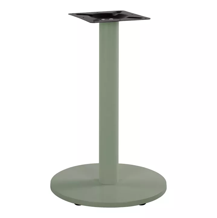TABLE BASE HM419.28 METALLIC IN GREEN WITH HEIGHT ADJUSTERS Φ45Χ72Hcm.