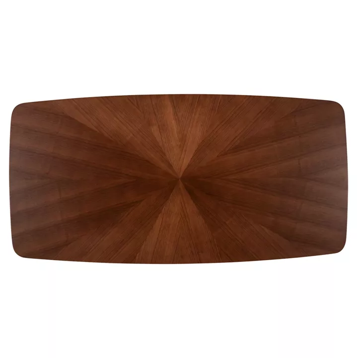 DINING SET 7PCS ABAI HM21338.02 TABLE MADE OF MDF--CHAIRS WITH BOUCLE FABRIC