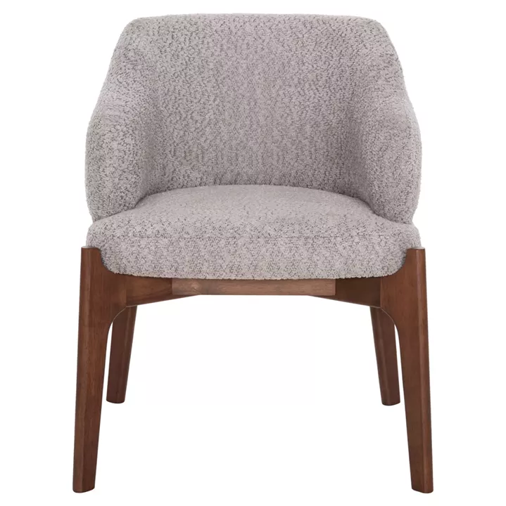 DINING SET 7PCS ABAI HM21338.02 TABLE MADE OF MDF--CHAIRS WITH BOUCLE FABRIC