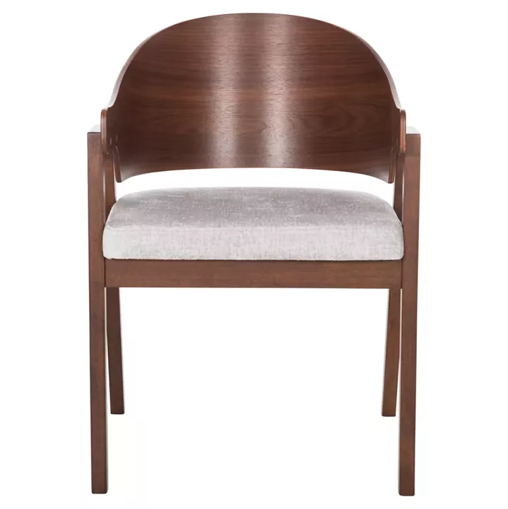 DINING SET 5PCS RINER HM21340 SQUARE TABLE MADE OF MDF--CHAIRS MADE OF RUBBERWOOD & FABRIC