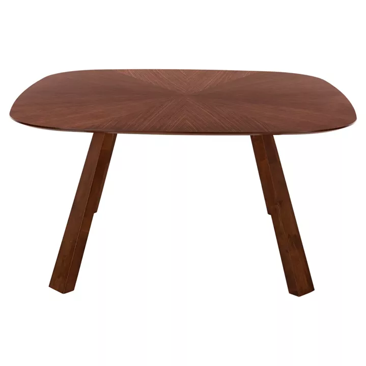 DINING SET 9PCS RIDER HM21341 SQUARE TABLE MADE OF MDF--CHAIRS MADE OF RUBBERWOOD & FABRIC