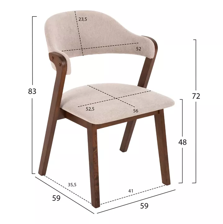 DINING SET 9PCS RIDER HM21341 SQUARE TABLE MADE OF MDF--CHAIRS MADE OF RUBBERWOOD & FABRIC