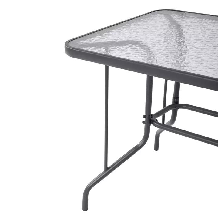 ΣΕΤ ΤΡΑΠΕΖΑΡΙΑΣ 5ΤΜΧ ADAM HM10859.01 ΚΑΡΕΚΛΕΣ ΜΕΤΑΛΛΙΚΕΣ & ΤΡΑΠΕΖΙ 120x70εκ ΓΚΡΙ