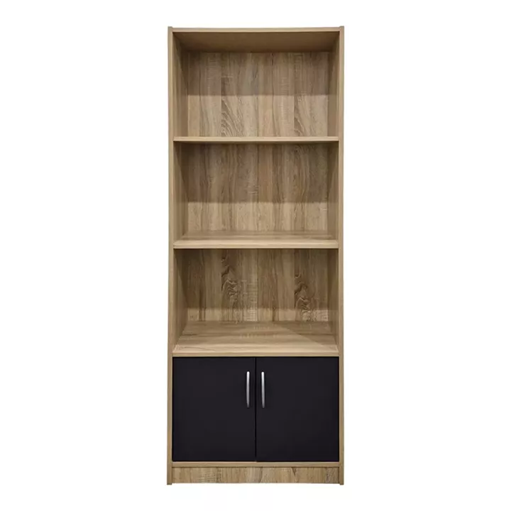 Tekaro pakoworld bookcase sonoma-anthracite 60x29x166cm