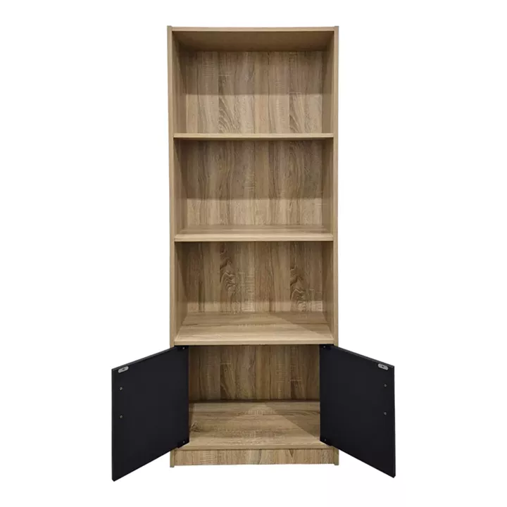 Tekaro pakoworld bookcase sonoma-anthracite 60x29x166cm