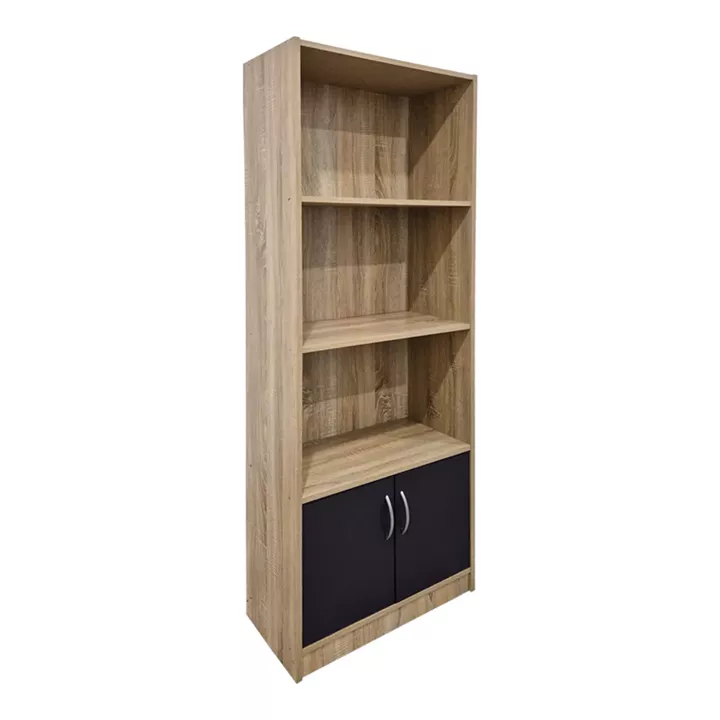 Tekaro pakoworld bookcase sonoma-anthracite 60x29x166cm