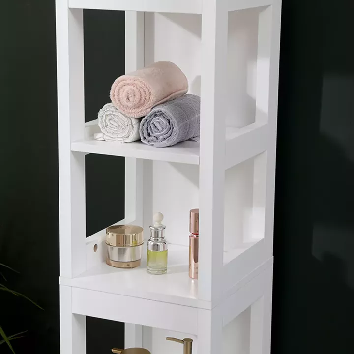 Ντουλάπι-στήλη Kelby pakoworld mdf λευκό 30x30x144εκ
