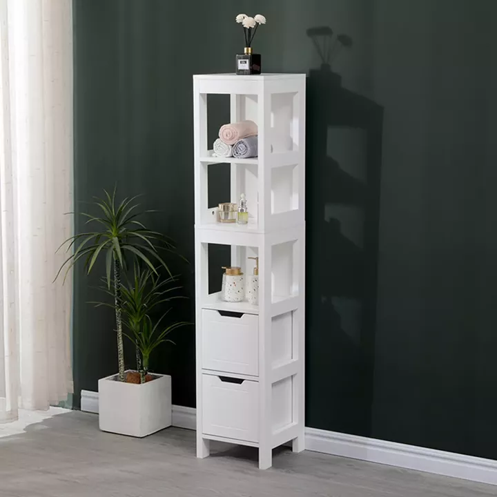 Ντουλάπι-στήλη Kelby pakoworld mdf λευκό 30x30x144εκ