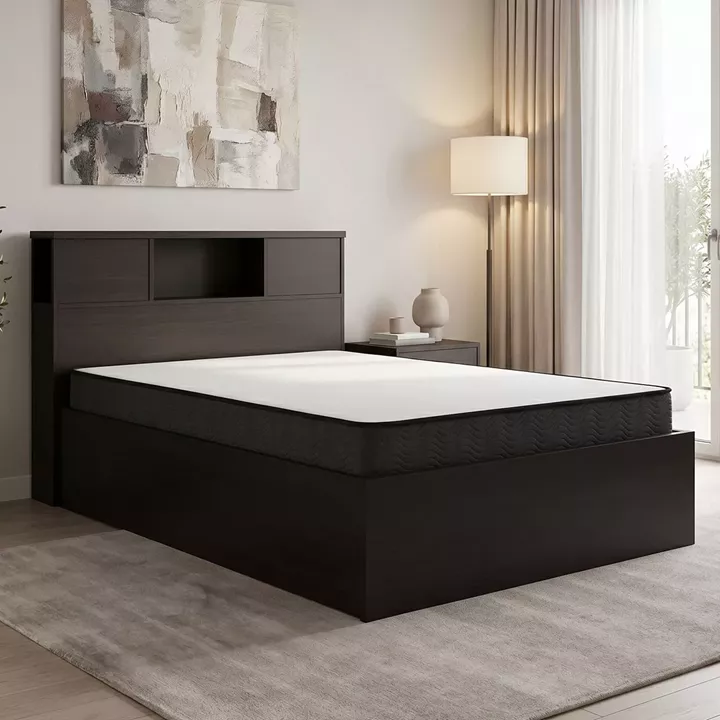 Bed with mattress Olympus-Perfecto pakoworld wenge 120x200cm