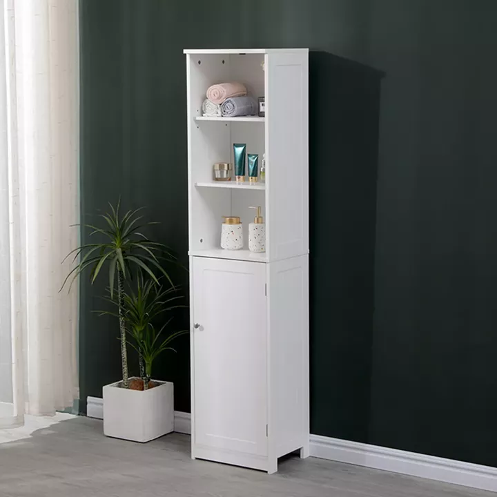Ντουλάπι-στήλη Desilia pakoworld mdf λευκό 37x30x160εκ