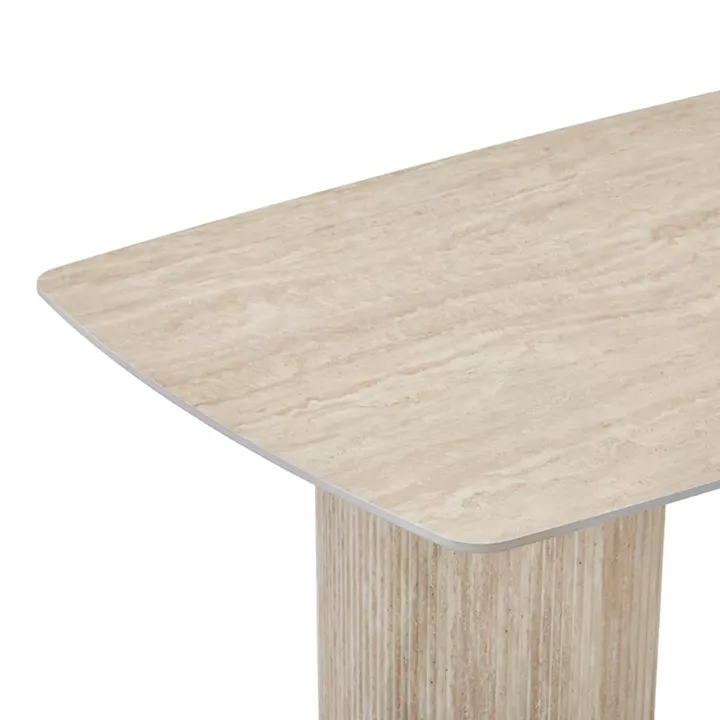 Loosir pakoworld table mdf-sandstone in travertine look 180x90x74cm