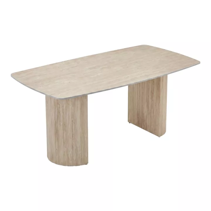 Loosir pakoworld table mdf-sandstone in travertine look 180x90x74cm