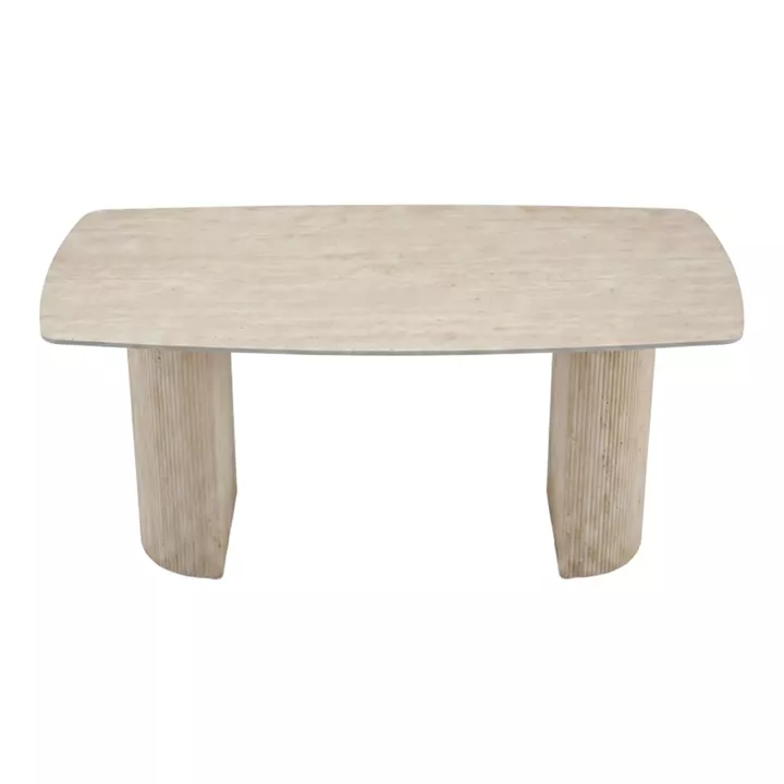 Loosir pakoworld table mdf-sandstone in travertine look 180x90x74cm