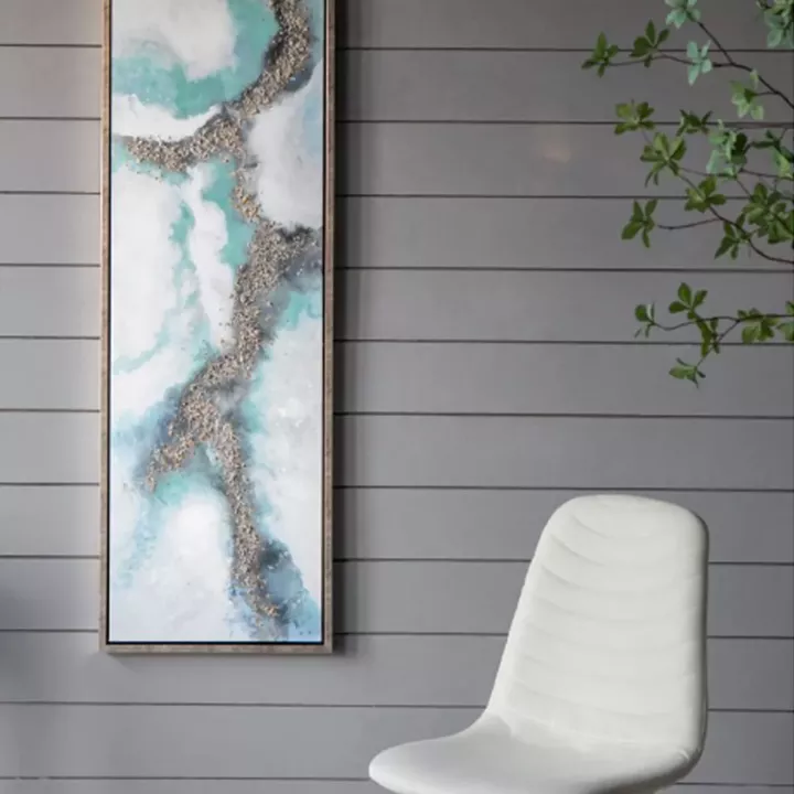 Artekko Glitter Πολύχρωμοι Πίνακες με Καμβά σε Κορνίζα (50x3.7x180)cm 2pcs