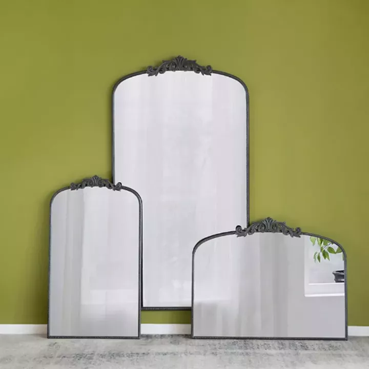 Artekko Dia Μαύρος Μεταλλικός Καθρέπτης Τοίχου (91.4x3.8x168.2)cm
