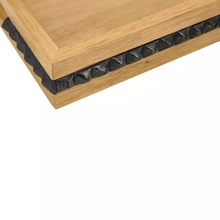 Artekko Gaia Καφέ Ξύλινοι Δίσκοι (35.5x28x5)cm (29.2x21.6x5)cm 2pcs