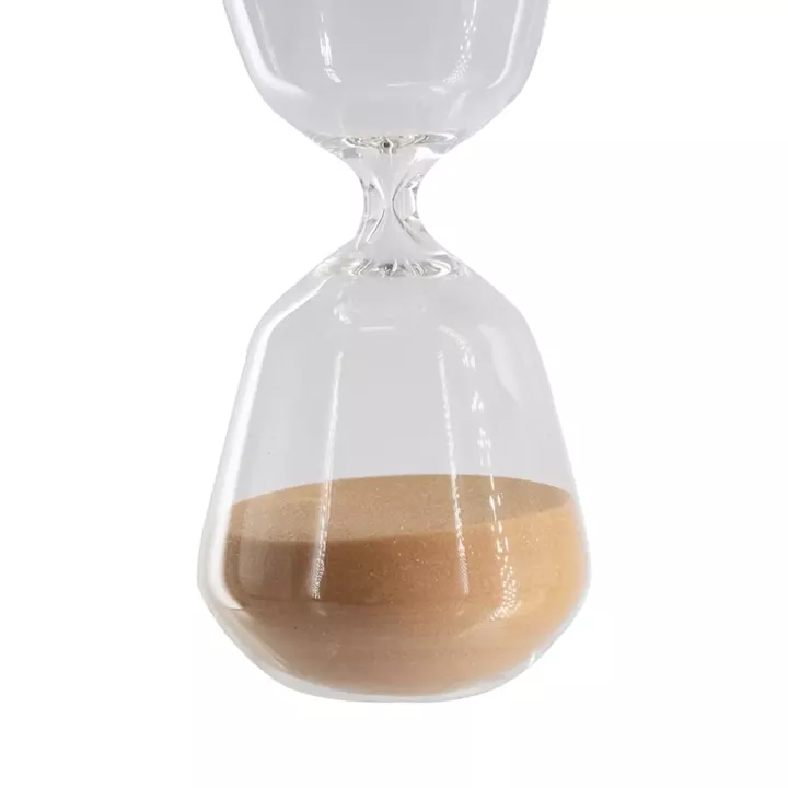 Artekko Hourglass Γυάλινη Κλεψύδρα με Πορτοκαλί Άμμο (9x9x25.4)cm