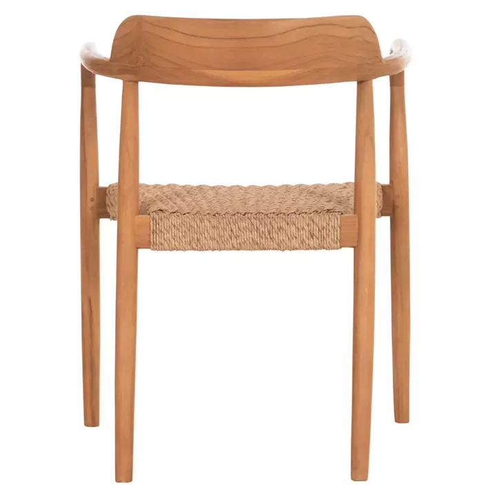 ΠΟΛΥΘΡΟΝΑ ΤΡΑΠΕΖΑΡΙΑΣ ROBBY HM18350 ΞΥΛΟ TEAK & ΣΧΟΙΝΙ VIRO ΦΥΣΙΚΟ 55x50x71Υεκ.