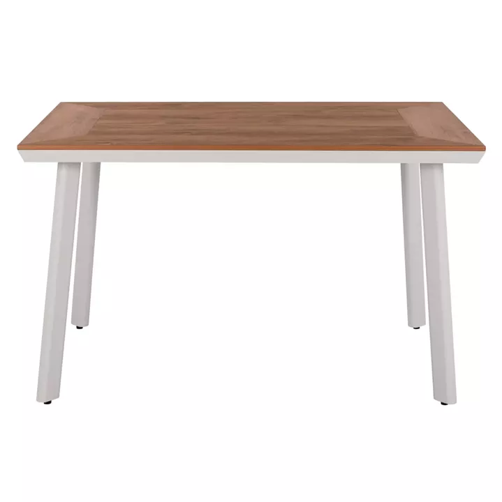 ΣΕΤ ΤΡΑΠΕΖΑΡΙΑΣ 5ΤΜΧ TABER HM10837.02 ΚΑΡΕΚΛΕΣ & ΤΡΑΠΕΖΙ ΑΛΟΥΜ.-POLYWOOD--ΛΕΥΚΟ