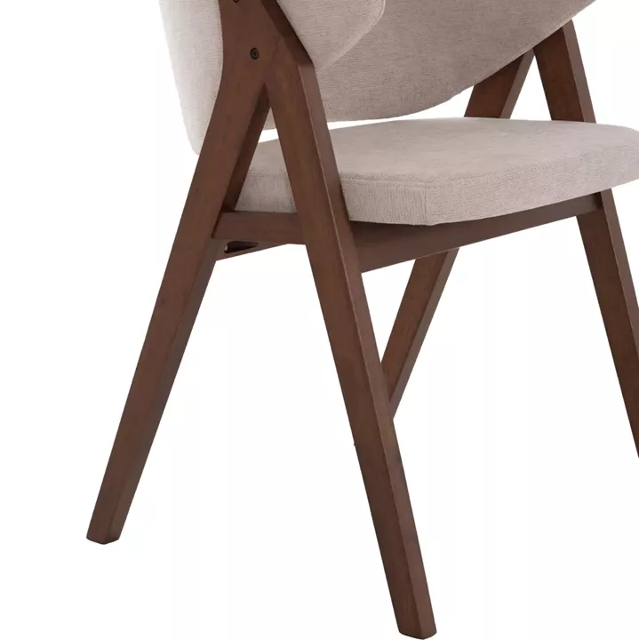 ΚΑΡΕΚΛΑ HANA HM9746.11 RUBBERWOOD ΣΕ ΜΑΥΡΟ ΧΡΩΜΑ-ΓΚΡΙ ΥΦΑΣΜΑ 55,5x60x85Yεκ.