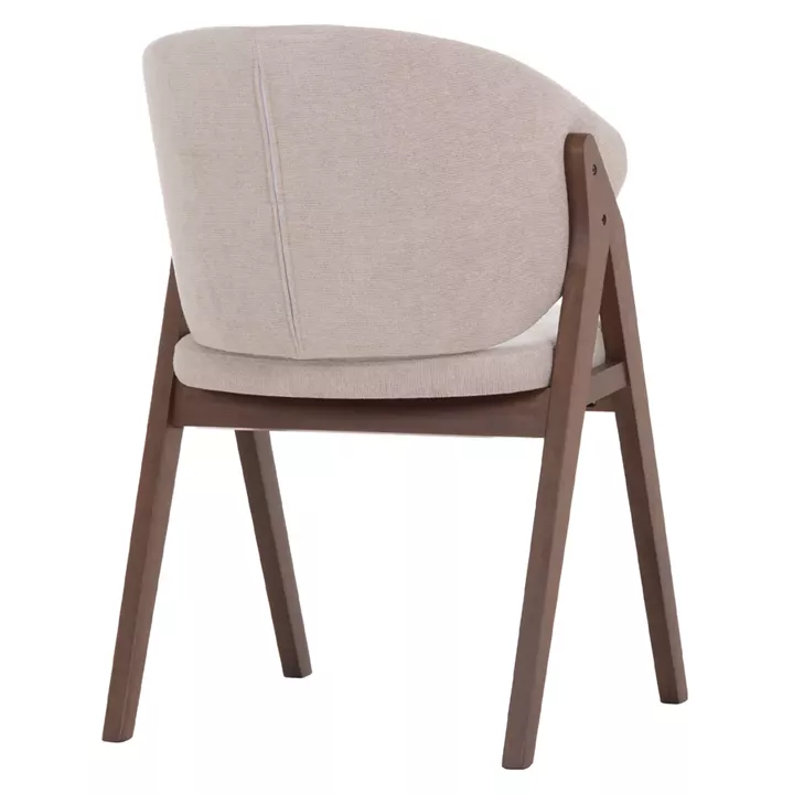 ΚΑΡΕΚΛΑ HANA HM9746.11 RUBBERWOOD ΣΕ ΜΑΥΡΟ ΧΡΩΜΑ-ΓΚΡΙ ΥΦΑΣΜΑ 55,5x60x85Yεκ.