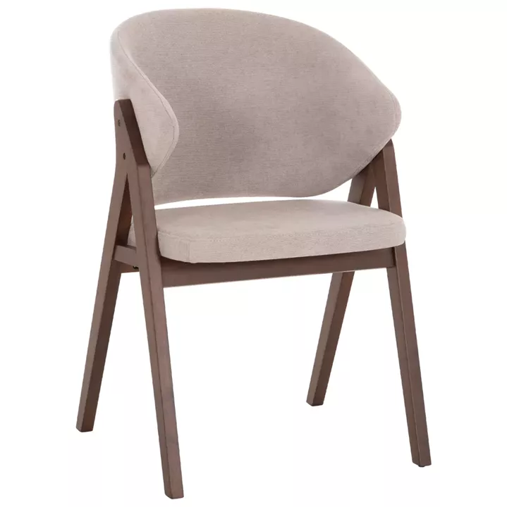 ΚΑΡΕΚΛΑ HANA HM9746.11 RUBBERWOOD ΣΕ ΜΑΥΡΟ ΧΡΩΜΑ-ΓΚΡΙ ΥΦΑΣΜΑ 55,5x60x85Yεκ.